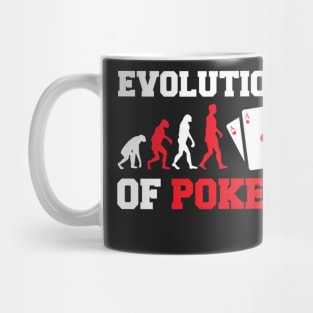 Evolution of poker Mug